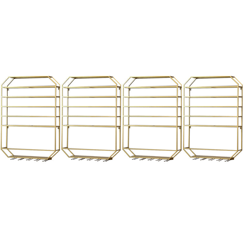 Metal Wall Mounted Wine Rack 27.5"L x 39"H Wine Stemware Holder