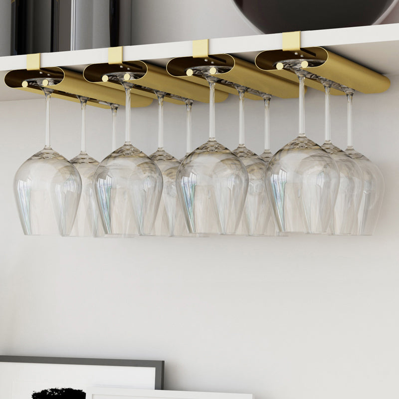 Industriële hangende wijnrek metalen wijnglas stengel rekhouder