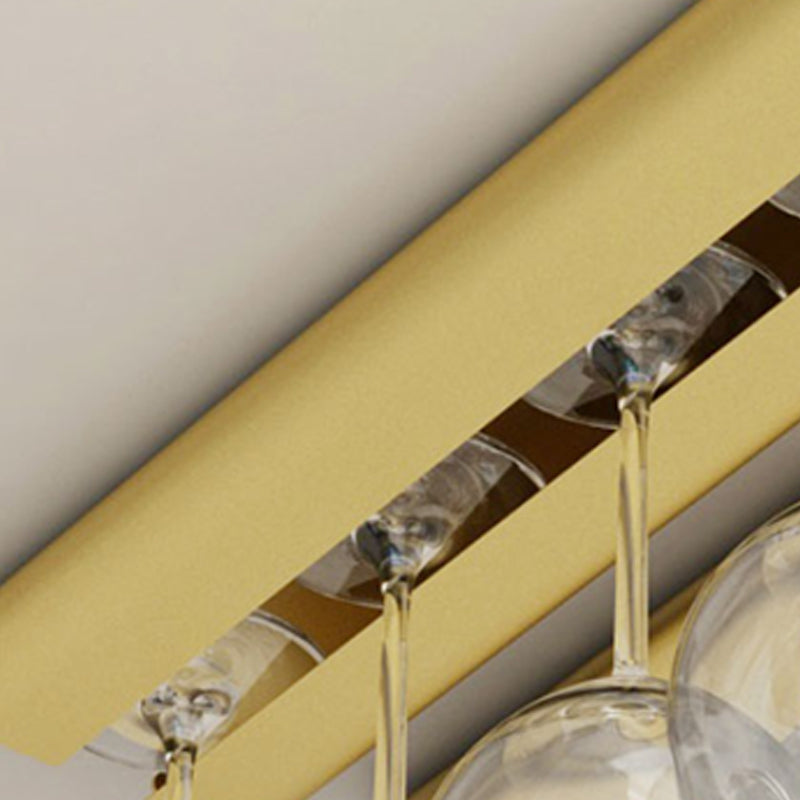 Industriële hangende wijnrek metalen wijnglas stengel rekhouder