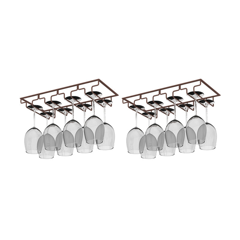 モダンハンギングワイングラスラックメタルガラス＆ステムウェアホルダー