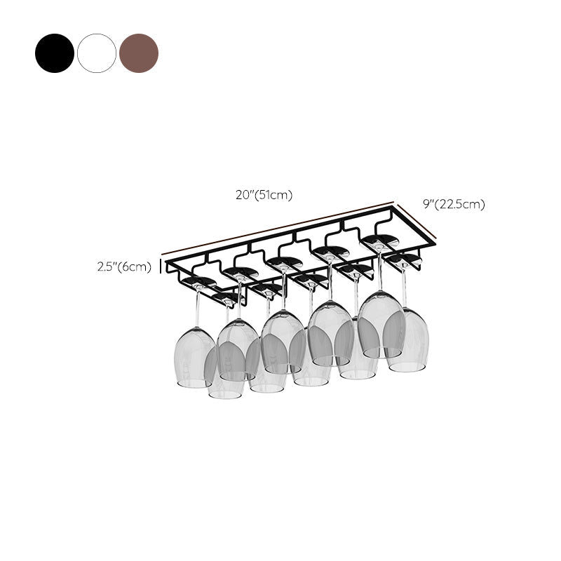 モダンハンギングワイングラスラックメタルガラス＆ステムウェアホルダー