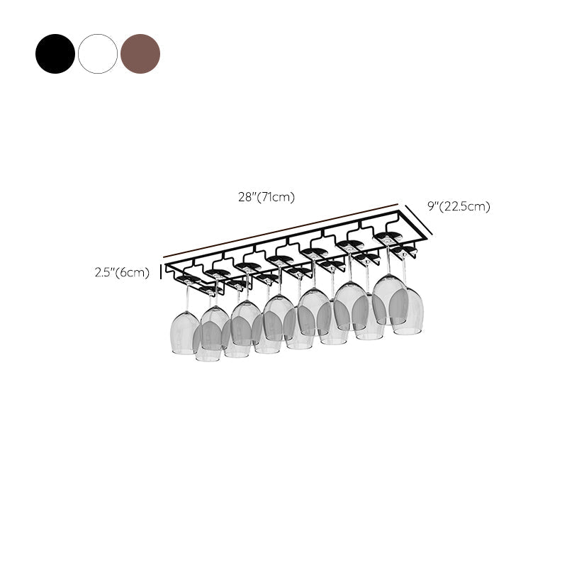 モダンハンギングワイングラスラックメタルガラス＆ステムウェアホルダー