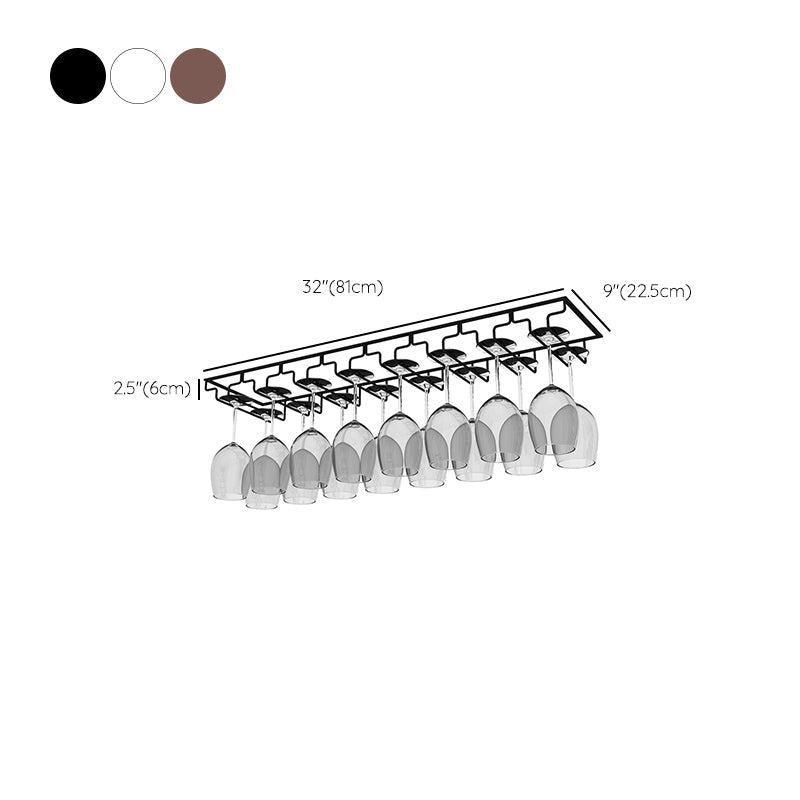 モダンハンギングワイングラスラックメタルガラス＆ステムウェアホルダー