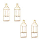 Glam Wall Mounted Wine Rack Bottle Metal Bottle Holder in Gold