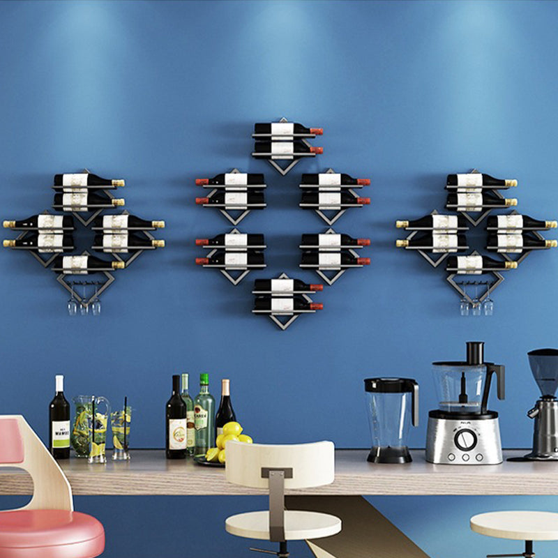 Metal Wall Mounted Wine Glass Rack Contemporary Wine Holder for Kitchen Clearhalo 'furn' 'furn_wine_racks' 'Furniture' 'Kitchen & Dining Furniture' 'Wine Racks' 'wine_racks' 6308713