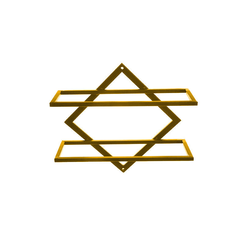 Metal Wall Mounted Wine Glass Rack Contemporary Wine Holder for Kitchen Wine Bottle Rack Gold 1 Piece Clearhalo 'furn' 'furn_wine_racks' 'Furniture' 'Kitchen & Dining Furniture' 'Wine Racks' 'wine_racks' 6308718