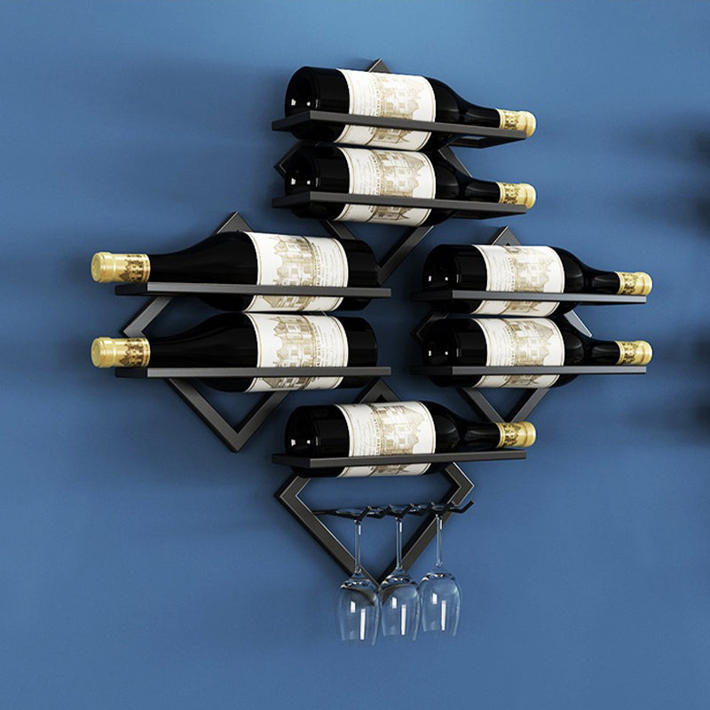 Metal Wall Mounted Wine Glass Rack Contemporary Wine Holder for Kitchen Clearhalo 'furn' 'furn_wine_racks' 'Furniture' 'Kitchen & Dining Furniture' 'Wine Racks' 'wine_racks' 6308719