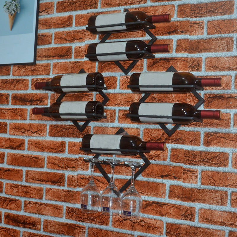 Metal Wall Mounted Wine Glass Rack Contemporary Wine Holder for Kitchen Clearhalo 'furn' 'furn_wine_racks' 'Furniture' 'Kitchen & Dining Furniture' 'Wine Racks' 'wine_racks' 6308723
