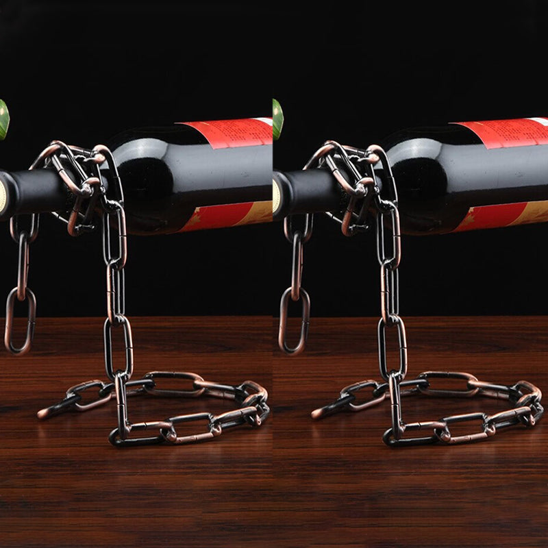 Porte-bouteille de vin moderne Rack de bouteille en métal pour cuisine