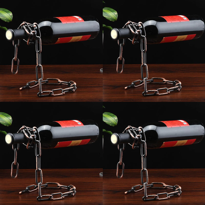 Porte-bouteille de vin moderne Rack de bouteille en métal pour cuisine