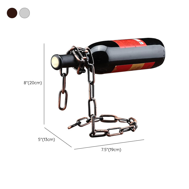 Porte-bouteille de vin moderne Rack de bouteille en métal pour cuisine