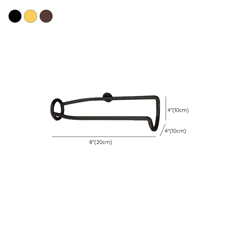 Wandmontierte Metallflaschen Weinregal Moderne horizontale Weinregalflasche