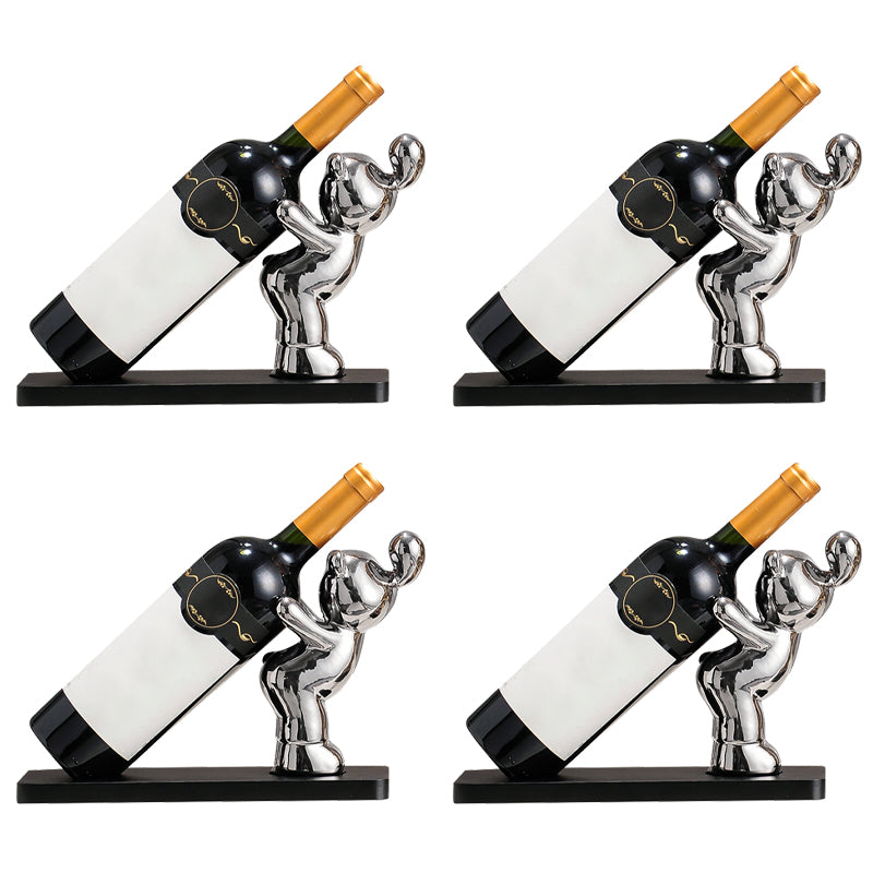 Porta bottiglia da cucina in metallo moderno moderno porta bottiglia di vino