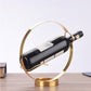 Countertop Kitchen Bottle Rack Modern Metal Circle Bottle Wine Rack