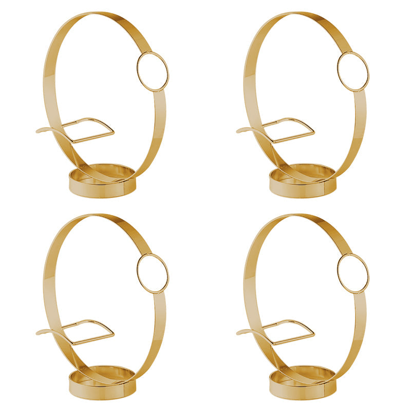 カウンタートップキッチンボトルラックモダンメタルサークルボトルワインラック