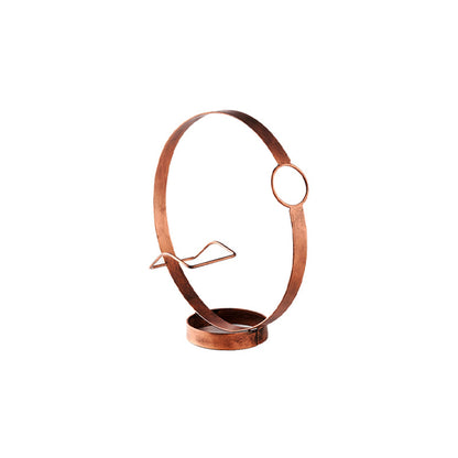 カウンタートップキッチンボトルラックモダンメタルサークルボトルワインラック