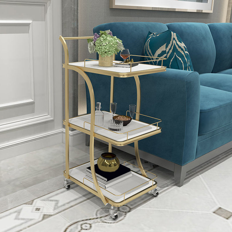 Contemporary Prep Table Rolling Rectangle Metal Prep Table for Kitchen White Clearhalo 'furn' 'furn_kitchen_islands_carts' 'Furniture' 'Kitchen & Dining Furniture' 'Kitchen Islands & Carts' 'kitchen_islands_carts' 6309101