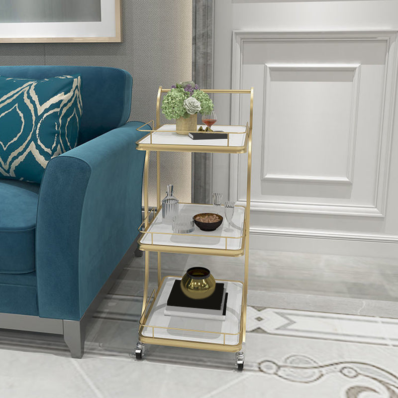 Contemporary Prep Table Rolling Rectangle Metal Prep Table for Kitchen Clearhalo 'furn' 'furn_kitchen_islands_carts' 'Furniture' 'Kitchen & Dining Furniture' 'Kitchen Islands & Carts' 'kitchen_islands_carts' 6309102