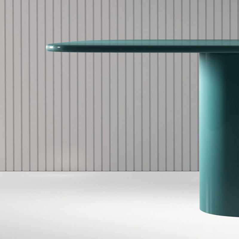 Bureau de bureau courbe glamour piédestal en bois massif en bois massif pour bureau