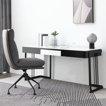 Industriële kantoorbureau rechthoekige secretaris -bureau met metalen benen