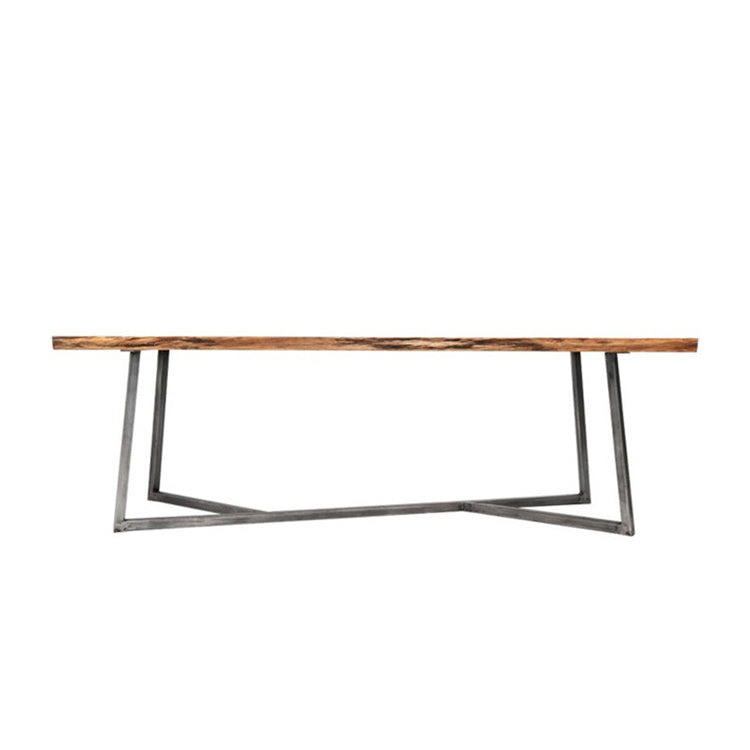 29.5 "H Industrieel Office Desk rechthoekig secretaris -bureau met metalen benen