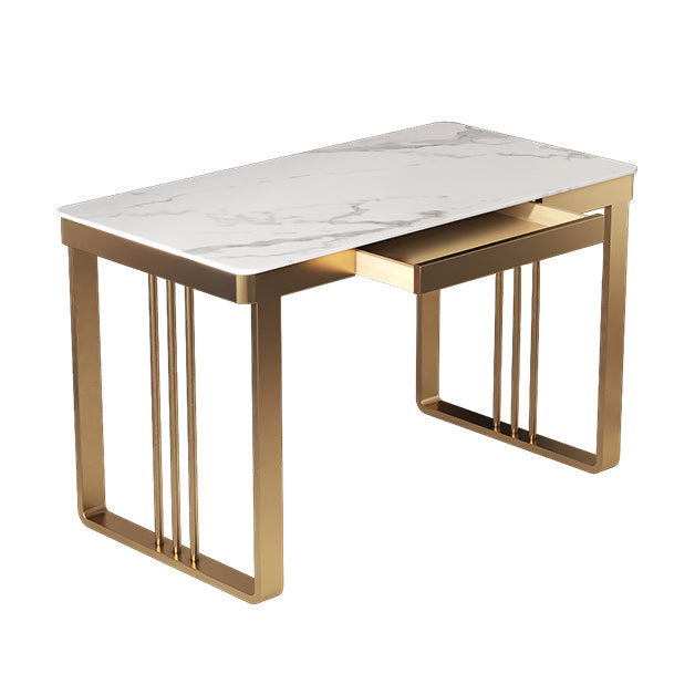 Escritorio de escritura de oficina rectangular escritorio de oficina glamoroso con cajón