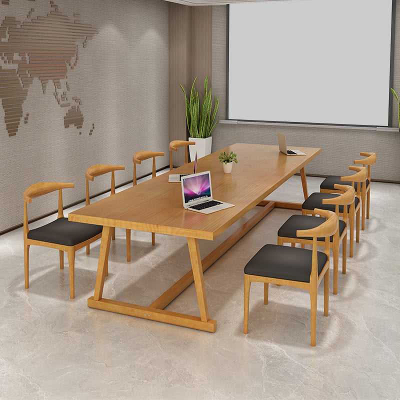 29 "H Hedendaags Writing Desk rechthoekig massief houten kantoorbureau