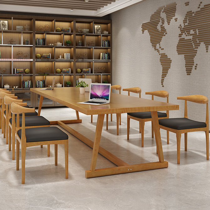 29 "H Hedendaags Writing Desk rechthoekig massief houten kantoorbureau