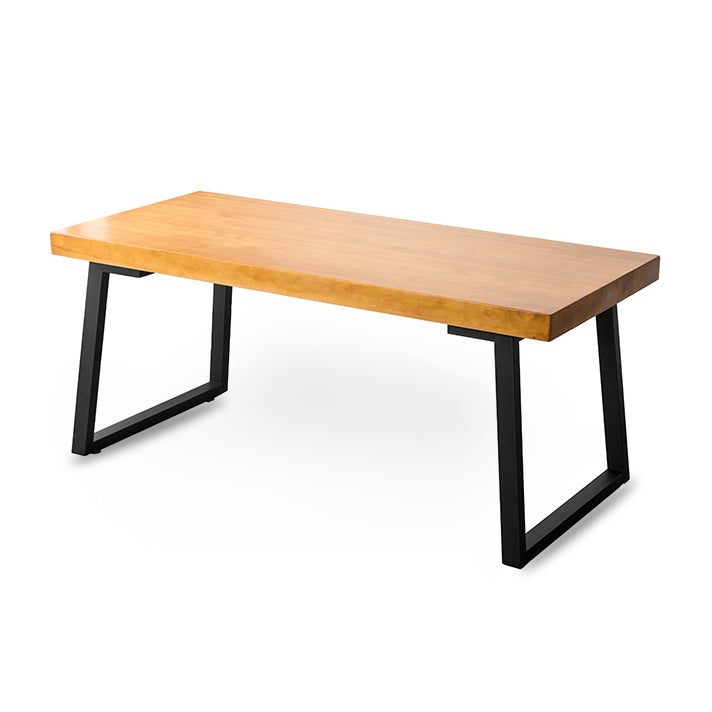 Bureau d'écriture rectangulaire en bois bureau de bureau moderne avec des jambes en métal