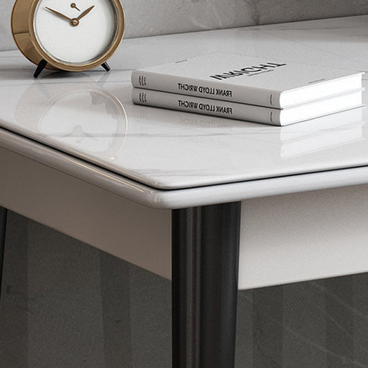 23 "brede eigentijdse schrijfbureau witte rechthoekige kantoorbureau