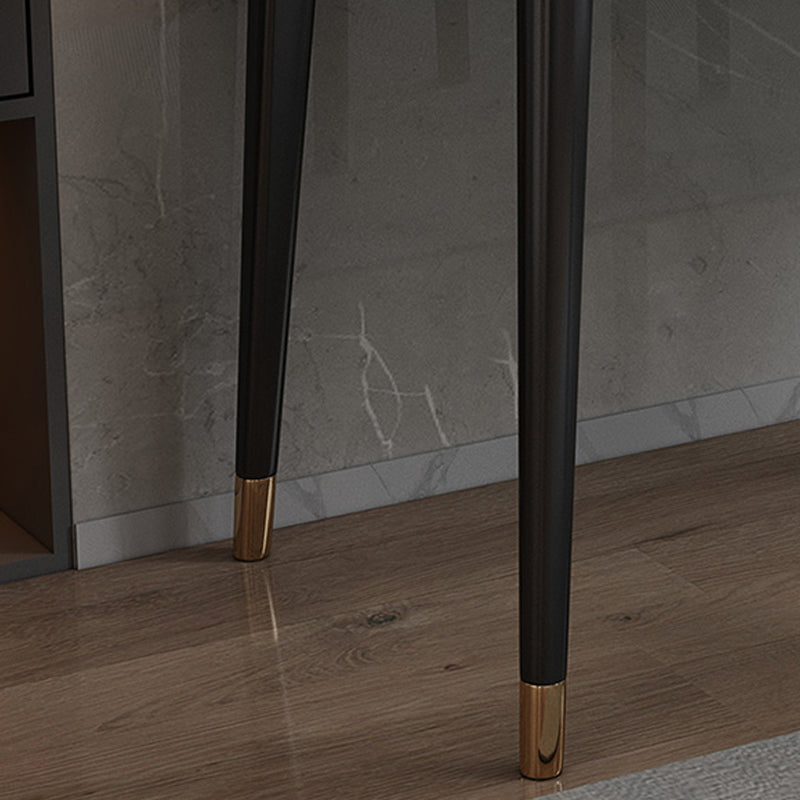 23 "Bureau d'écriture contemporain de large bureau rectangulaire blanc