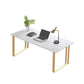 White Glam Executive Desk 2-lads SLED RECHTANGILLE Office Bureau