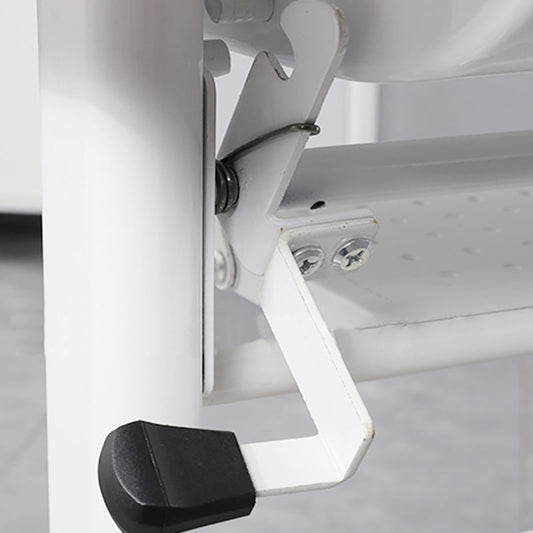 Scrivania rettangolare per ufficio bianco moderno scrivania in legno a forma T