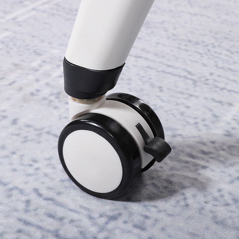 Bureau d'écriture blanc contemporain bureau rectangulaire avec roues lance-roues