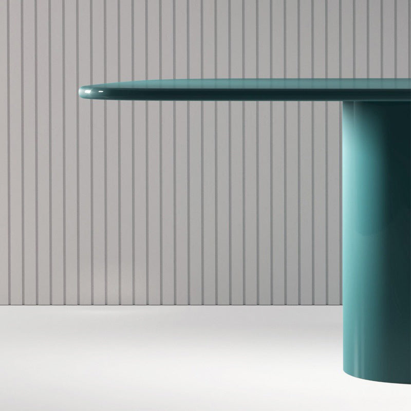 Scrivania di scrittura glam curva e scrivania per ufficio in metallo e pino