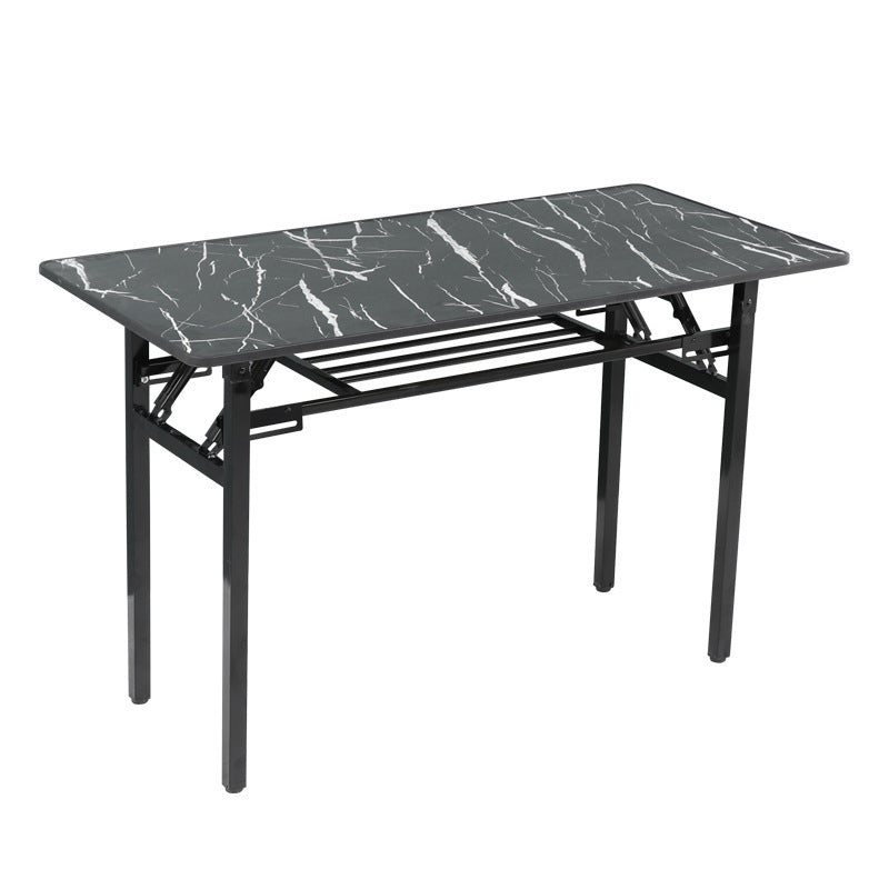 Bureau d'écriture en métal et en bois bureau de bureau rectangulaire pour la maison