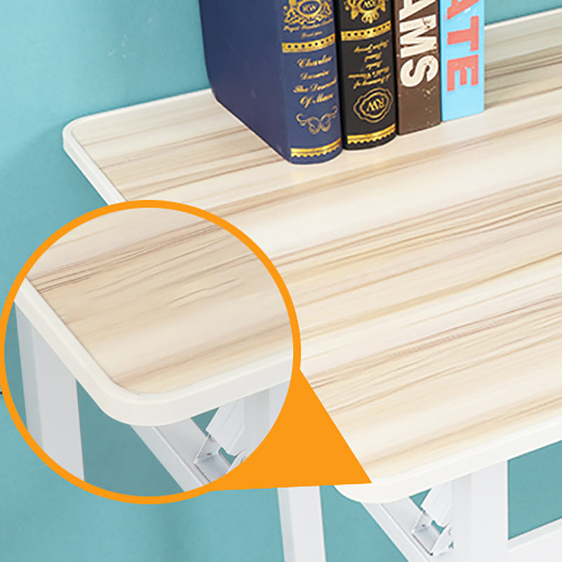 Bureau d'écriture en métal et en bois bureau de bureau rectangulaire pour la maison