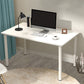 Rectangular Wood Office Desk Bedroom Writing Desk with Metal Legs 47.2"L x 23.6"W x 29.1"H White Clearhalo 'furn' 'furn_office_desk' 'Furniture' 'Office Desks' 'Office Furniture' 'office_desk' 6310093