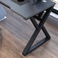 Ergonomic Home Computer Desk Trestle Gaming Desk with Metal Legs Clearhalo 'furn' 'furn_office_desk' 'Furniture' 'Office Desks' 'Office Furniture' 'office_desk' 6310180