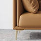 Modern Leather Pillow Top Arm Sofa Cushions Standard Sofa in Oragne Clearhalo 'furn' 'furn_sofas' 'Furniture' 'Living Room Furniture' 'Sofa' 'sofas' 6310502