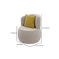 Divano moderno bianco/grigio con divano curvo con schienale stretto per appartamento