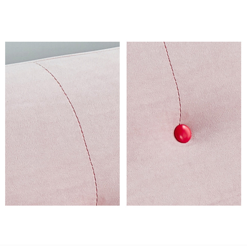 Contemporaneo 34.25 "H divano braccio quadrato in velluto a colore solido per soggiorno