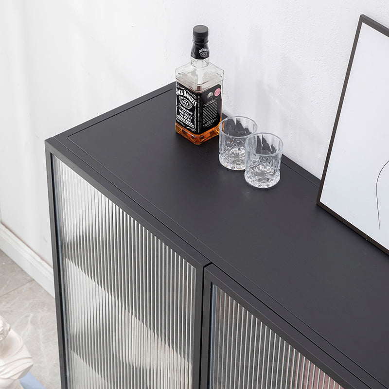 14" W Modern Storage Cabinet Glass Door Buffet Cabinet for Dining Room Clearhalo 'Display & China Cabinets' 'display_china_cabinets' 'furn' 'furn_display_china_cabinets' 'Furniture' 'Kitchen & Dining Furniture' 6310588