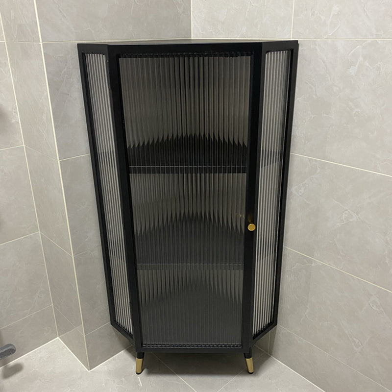 モダンな収納キャビネットガラスドアビュッフェキャビネットダイニングルーム用