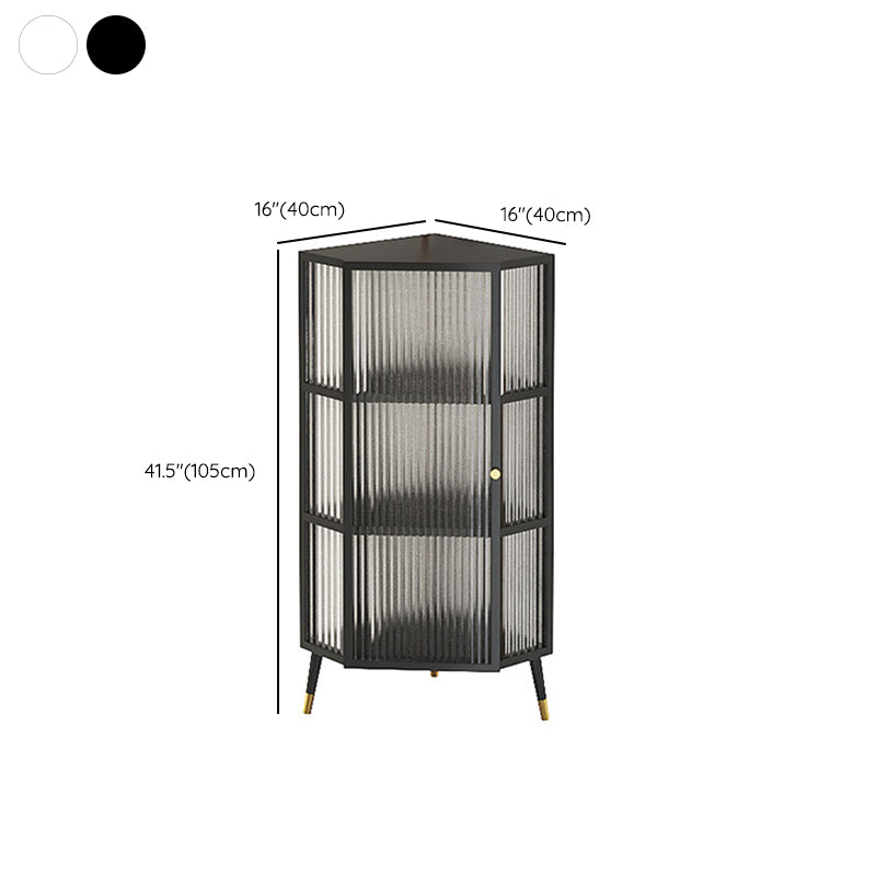 モダンな収納キャビネットガラスドアビュッフェキャビネットダイニングルーム用
