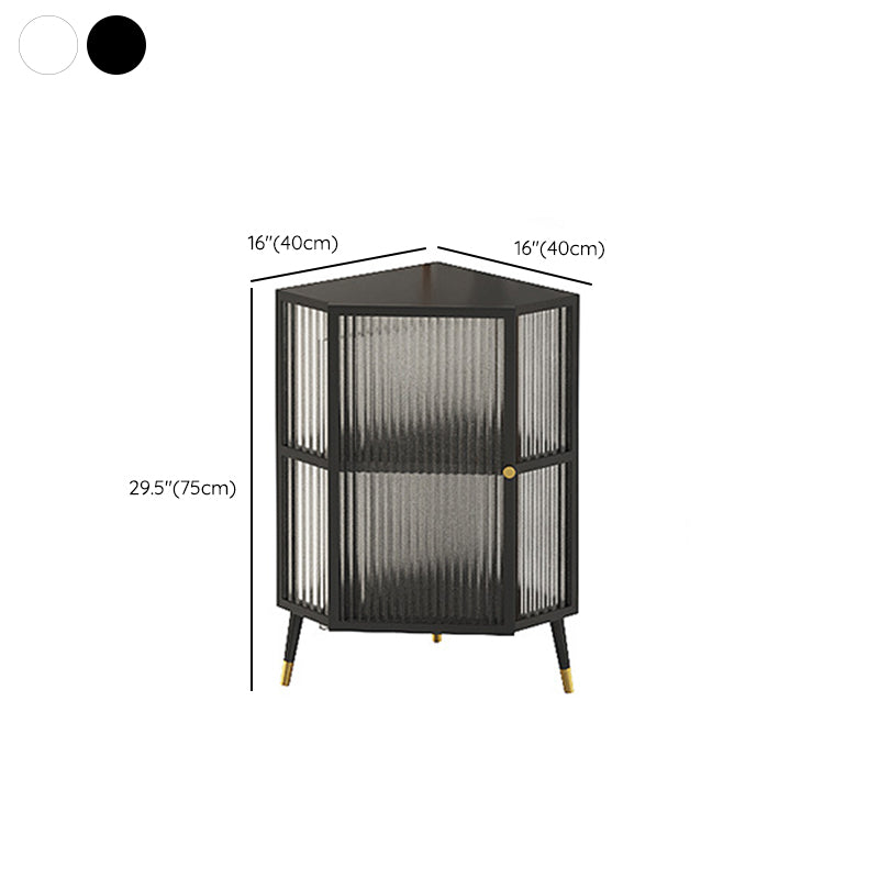 モダンな収納キャビネットガラスドアビュッフェキャビネットダイニングルーム用