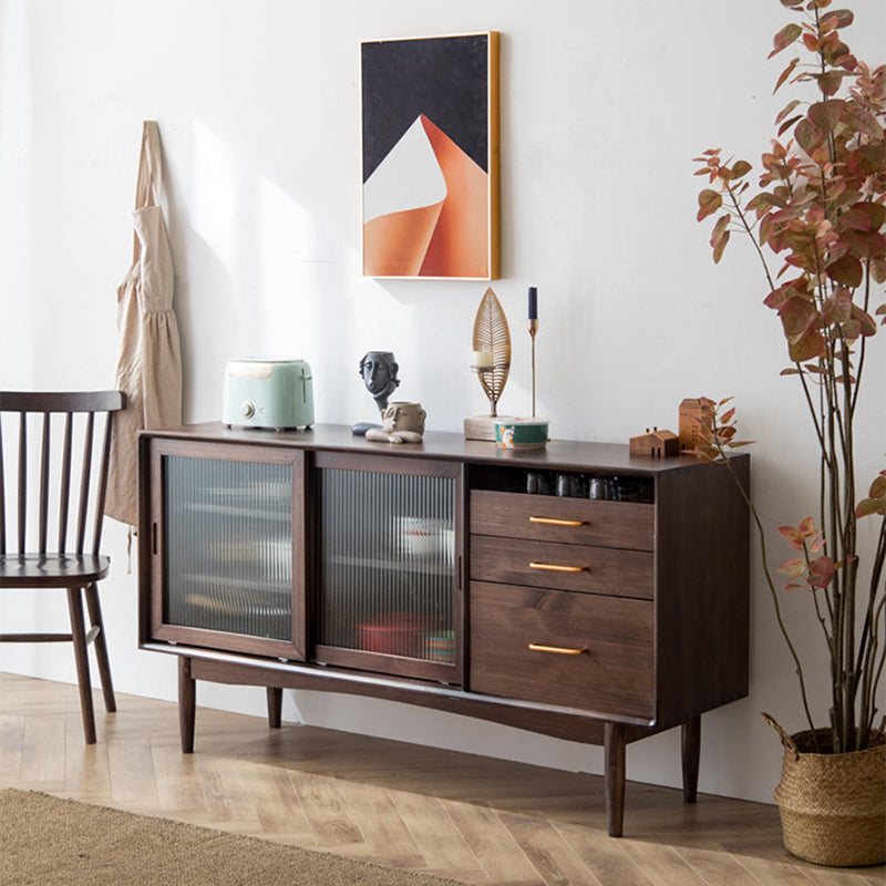 Moderno moderno mobile per porte di vetro a buffet per sala da pranzo