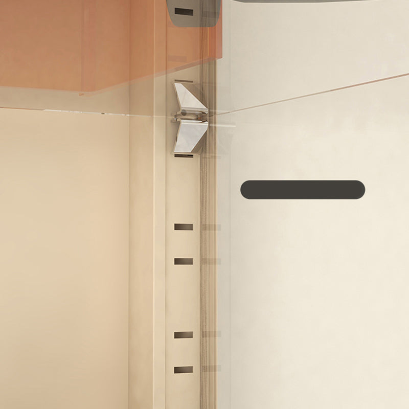 産業用金属キュリオキャビネットガラスのドアは、3つの棚でキャビネットを表示します