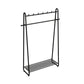 Gorgeous Metal Coat Hanger Solid Color Storage Shelving Coat Rack with Castors
