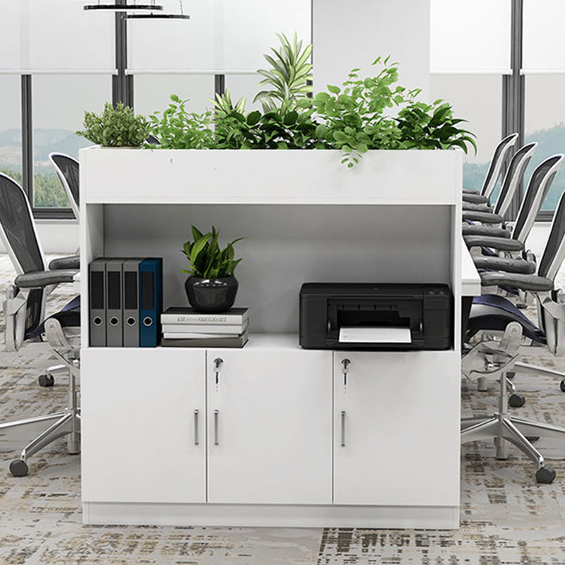 Archivo de estantes de almacenamiento lateral Bloqueo de madera Archivo moderno